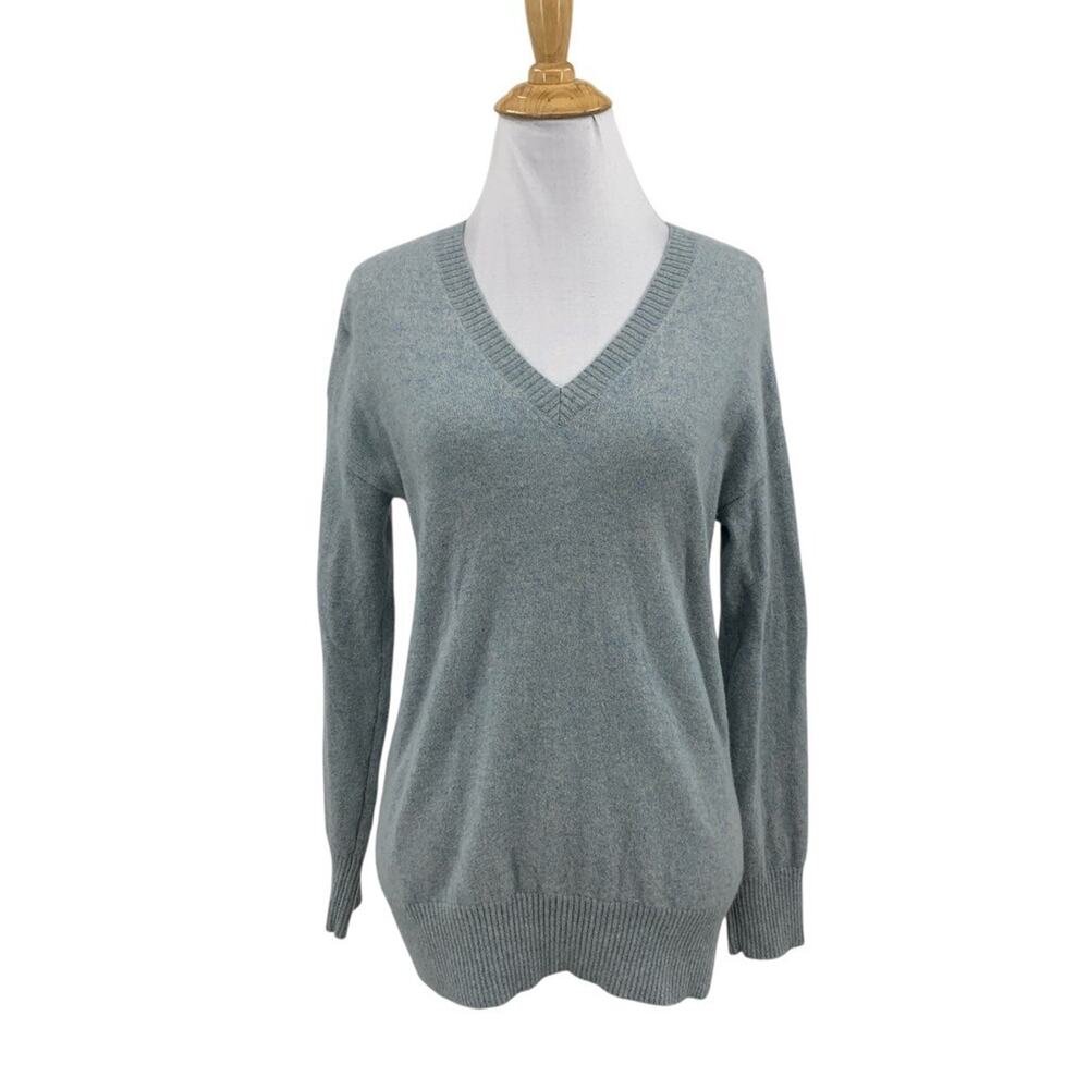 Autograph Cashmere Jumper Womens XS Extra Small Blue V Neck Marks and Spencer